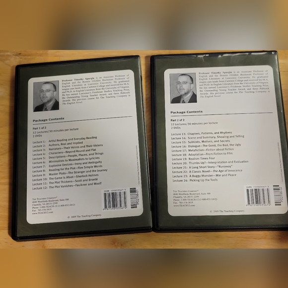 The Great Courses The Art of Reading DVDs Parts 1-2 Complete, no guidebook incl - Picture 2 of 4